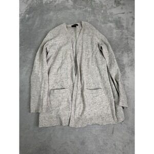 Charter Club Cashmere Cardigan Sweater Women's Size Medium Gray